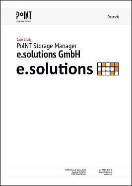 The case study of e.solutions GmbH represents  Data and Storage Management.